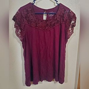 Torrid Size 2 Soft Knits Lacey Tee